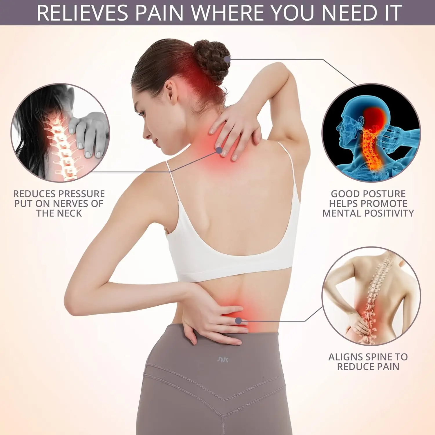 NEENCA regulowany korektor postawy pleców i barków 🧍